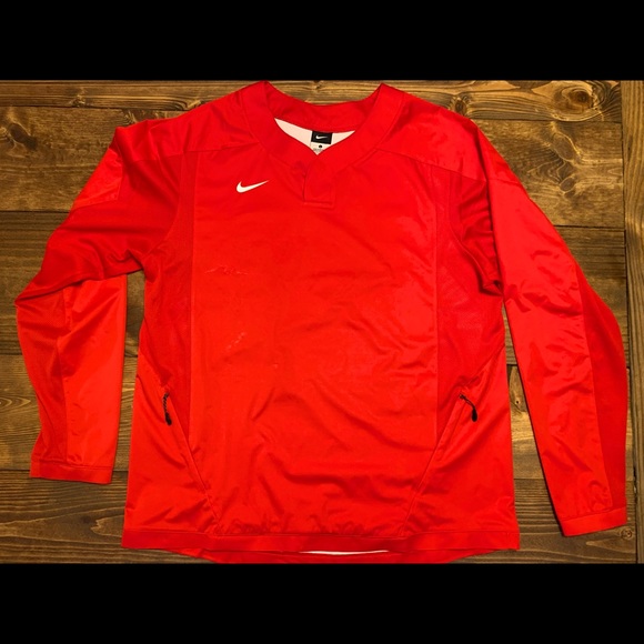 nike baseball pullover windbreaker